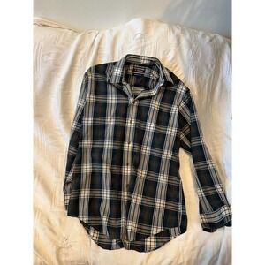 Roundtree & York Wrinkle Free Button Down Shirt Men's M